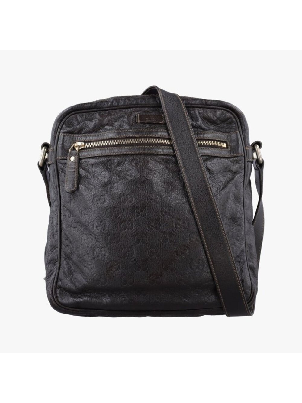 Gucci Guccissima Messenger Brown Leather
